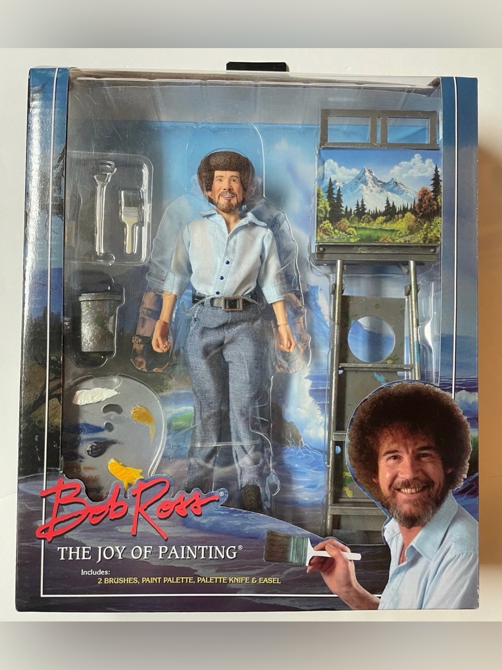 NECA Bob Ross Clothed Action Figure [The Joy of Painting]